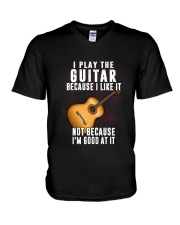 Play Guitar V-Neck T-Shirt thumbnail