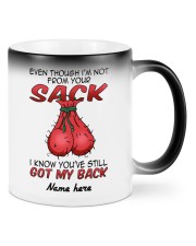 Even Though I'm Not From Your Sack I Know You've Still Got My Back Color Changing Mug front