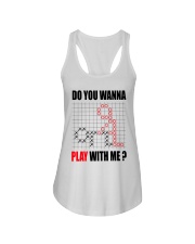 Do You Wanna Play With Me Funny Ladies Flowy Tank tile
