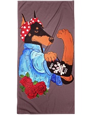 Doberman Premium Beach Towel tile
