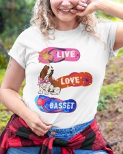 Basset Hound Classic T-Shirt custom-t-shirts-classic-lifestyle-front-381