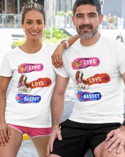 Basset Hound Classic T-Shirt custom-t-shirts-classic-lifestyle-front-411