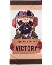 Pug Premium Beach Towel tile