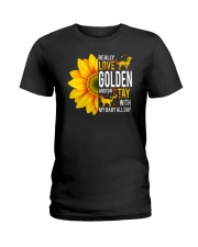 Golden Retriever Ladies T-Shirt tile