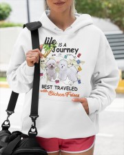 Bichon Hooded Sweatshirt custom-hoodie-sweatshirt-lifestyle-front-273