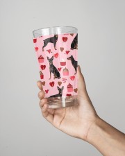 Doberman 16oz Pint Glass aos-16oz-pint-glass-lifestyle-front-02
