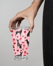 Doberman 16oz Pint Glass aos-16oz-pint-glass-lifestyle-front-04
