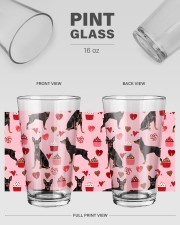 Doberman 16oz Pint Glass aos-16oz-pint-glass-lifestyle-front-20