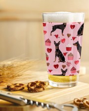 Doberman 16oz Pint Glass aos-16oz-pint-glass-lifestyle-front-23