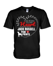 Jack Russell V-Neck T-Shirt tile