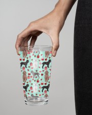 Poodle 16oz Pint Glass aos-16oz-pint-glass-lifestyle-front-04