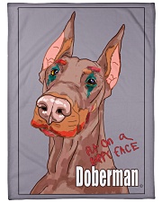 Doberman Fleece Blanket tile
