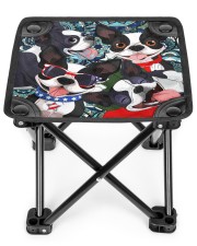 Boston Terrier Folding Stool front