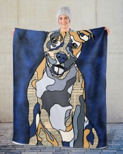 Pitbull Sherpa Fleece Blanket - 50" x 60" aos-sherpa-fleece-blanket-50x60-lifestyle-front-13