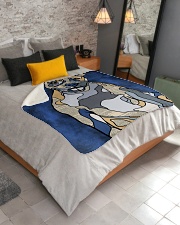 Pitbull Sherpa Fleece Blanket - 50" x 60" aos-sherpa-fleece-blanket-lifestyle-front-02