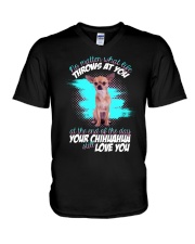 Chihuahua V-Neck T-Shirt tile
