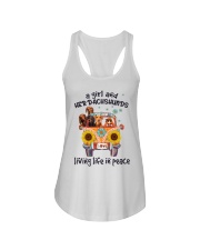 Dachshund Ladies Flowy Tank tile