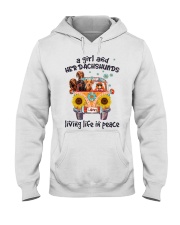 Dachshund Hooded Sweatshirt front