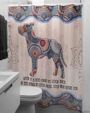 Pitbull Shower Curtain aos-shower-curtains-71x74-lifestyle-front-04a