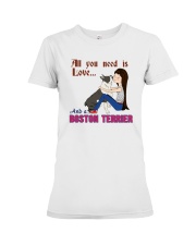 Boston Terrier Premium Fit Ladies Tee tile