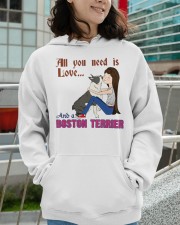 Boston Terrier Hooded Sweatshirt apparel-hooded-sweatshirt-lifestyle-front-102