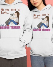 Boston Terrier Hooded Sweatshirt apparel-hooded-sweatshirt-lifestyle-front-138