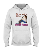 Boston Terrier Hooded Sweatshirt front