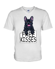 French Bulldog V-Neck T-Shirt tile