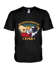 Boston Terrier V-Neck T-Shirt tile