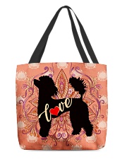 Poodle All-over Tote front