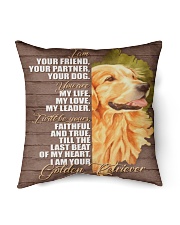 Golden Retriever Indoor Pillow - 16” x 16” back