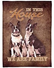 Boston Terrier Fleece Blanket tile
