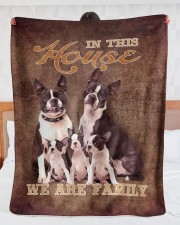 Boston Terrier Large Sherpa Fleece Blanket - 60" x 80" aos-sherpa-fleece-blanket-60x80-lifestyle-front-23