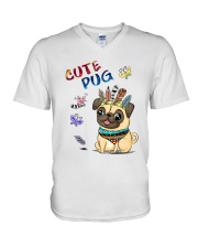 Pug T 02 V-Neck T-Shirt tile