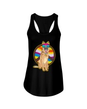 German Shepherd D022 Ladies Flowy Tank tile