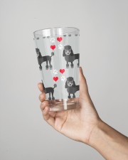 Poodle 16oz Pint Glass aos-16oz-pint-glass-lifestyle-front-02