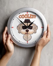 Bichon Wall Clock aos-wall-clock-lifestyle-front-04