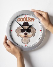 Bichon Wall Clock aos-wall-clock-lifestyle-front-05