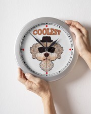Bichon Wall Clock aos-wall-clock-lifestyle-front-09