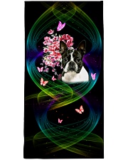 Boston Terrier Premium Beach Towel tile