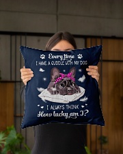 French Bulldog Indoor Pillow - 16” x 16” aos-decorative-pillow-lifestyle-front-03