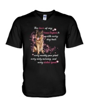 German Shepherd D002 V-Neck T-Shirt tile