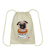 pug medicine Drawstring Bag tile