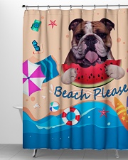 Bulldog Shower Curtain aos-shower-curtains-71x74-lifestyle-front-06