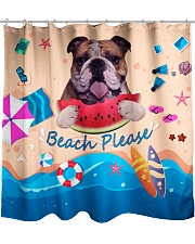 Bulldog Shower Curtain front