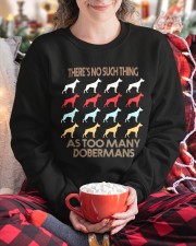 Doberman Crewneck Sweatshirt custom-crewneck-sweatshirt-lifestyle-front-123