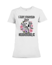 Golden Retriever Premium Fit Ladies Tee tile