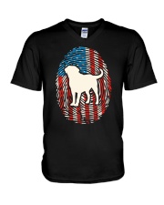 Labrador V-Neck T-Shirt tile