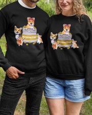 Corgi Crewneck Sweatshirt custom-crewneck-sweatshirt-lifestyle-front-150