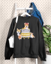 Corgi Crewneck Sweatshirt custom-crewneck-sweatshirt-lifestyle-front-159